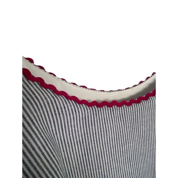 Andree By Unit Brandi Woven Tiered Rick Rack Trim Striped Tank Top - Picture 6 of 11